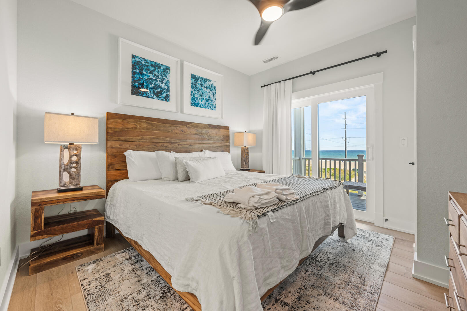King En Suite with Private Balcony and Ocean Views on Third Level