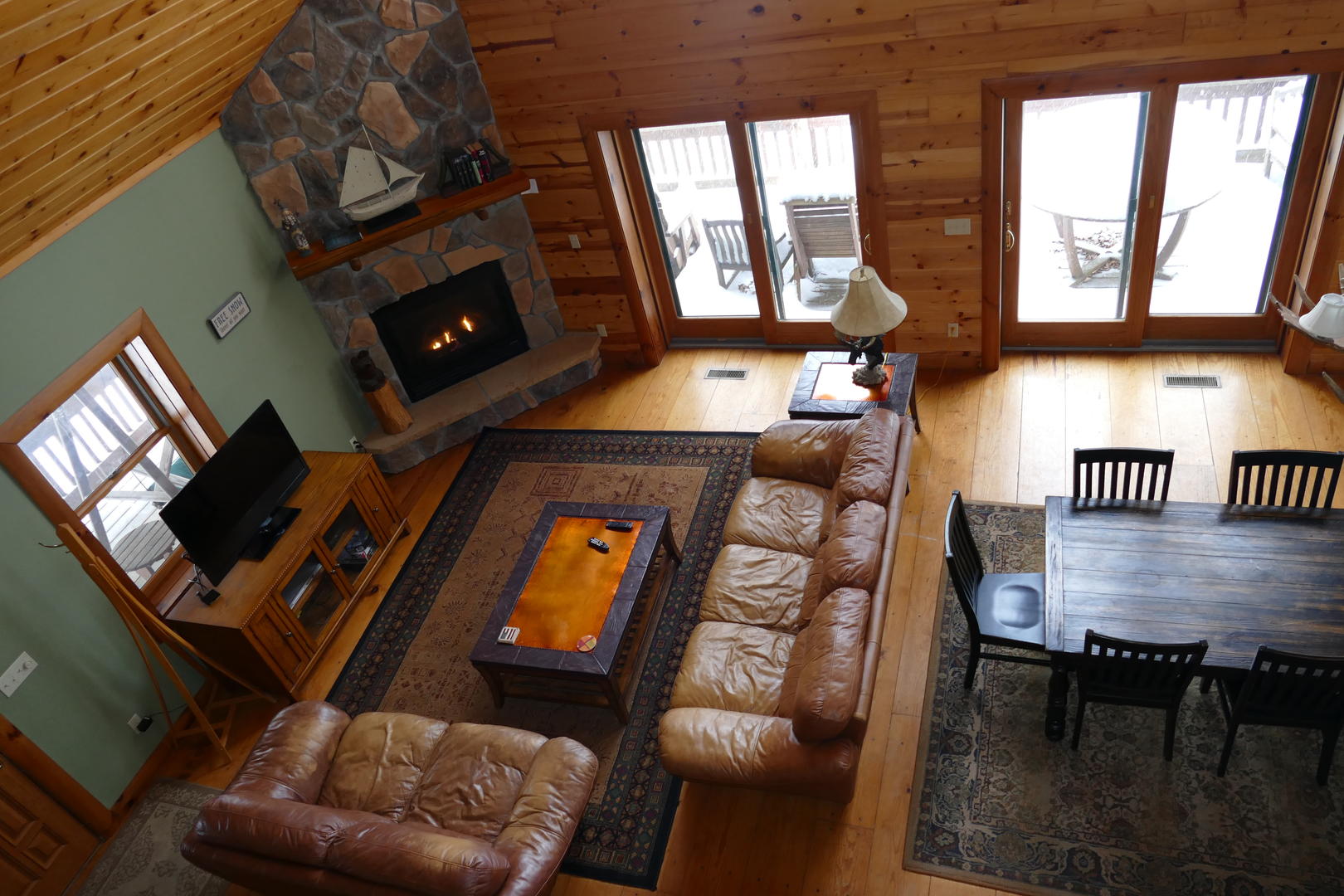 Viewing of Living Area from loft