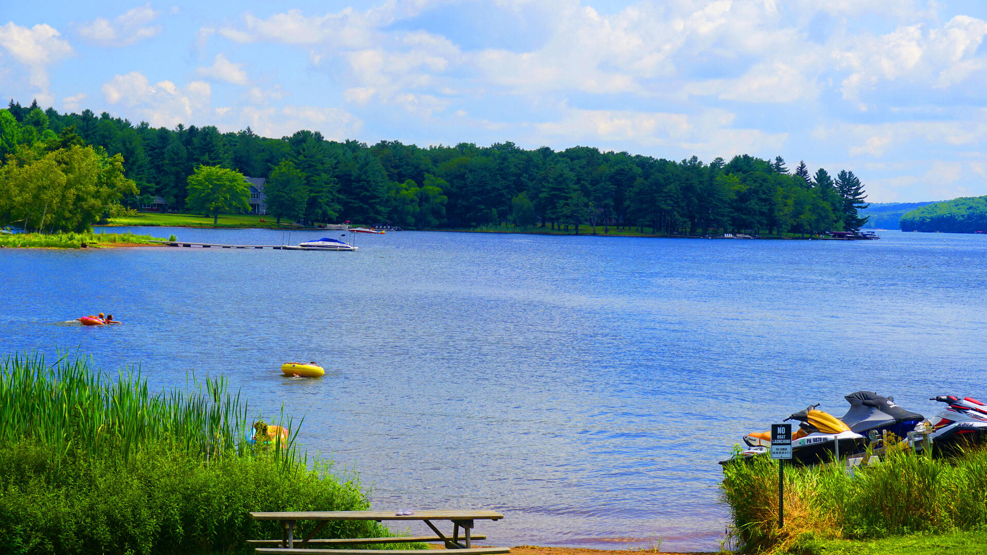 dedicated community swimming area