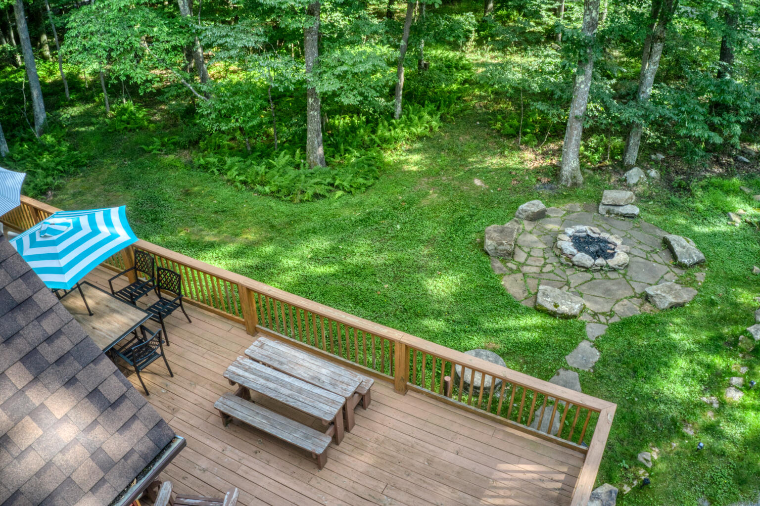 front yard from drone