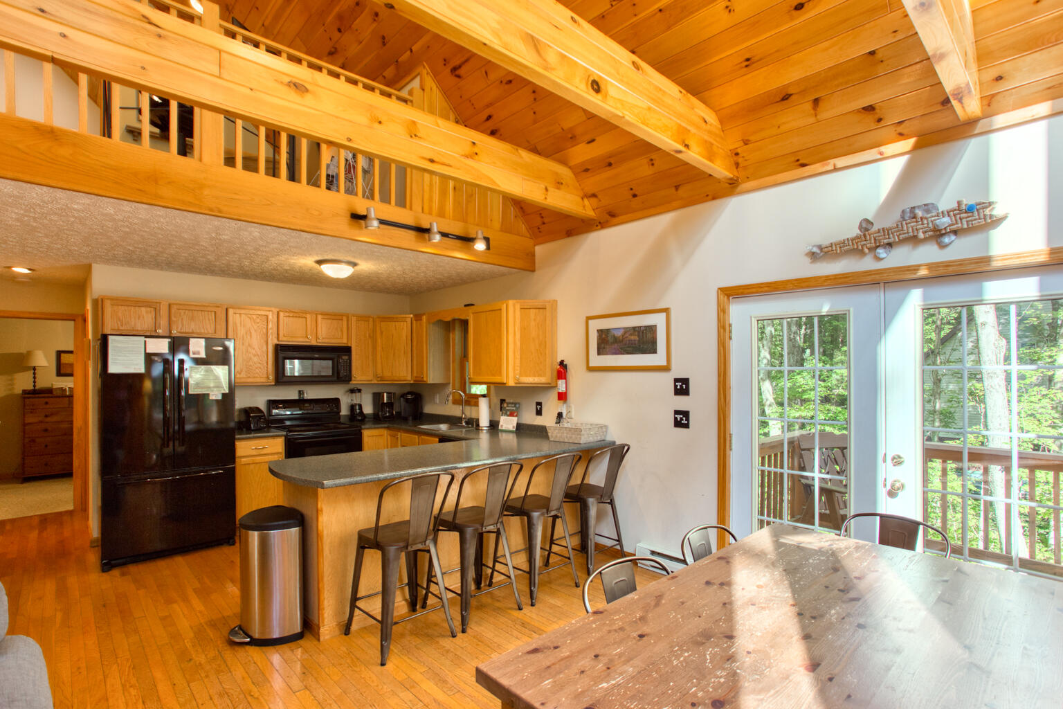 Kitchen from dining area