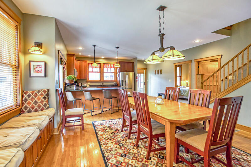 Dining table towards entrance