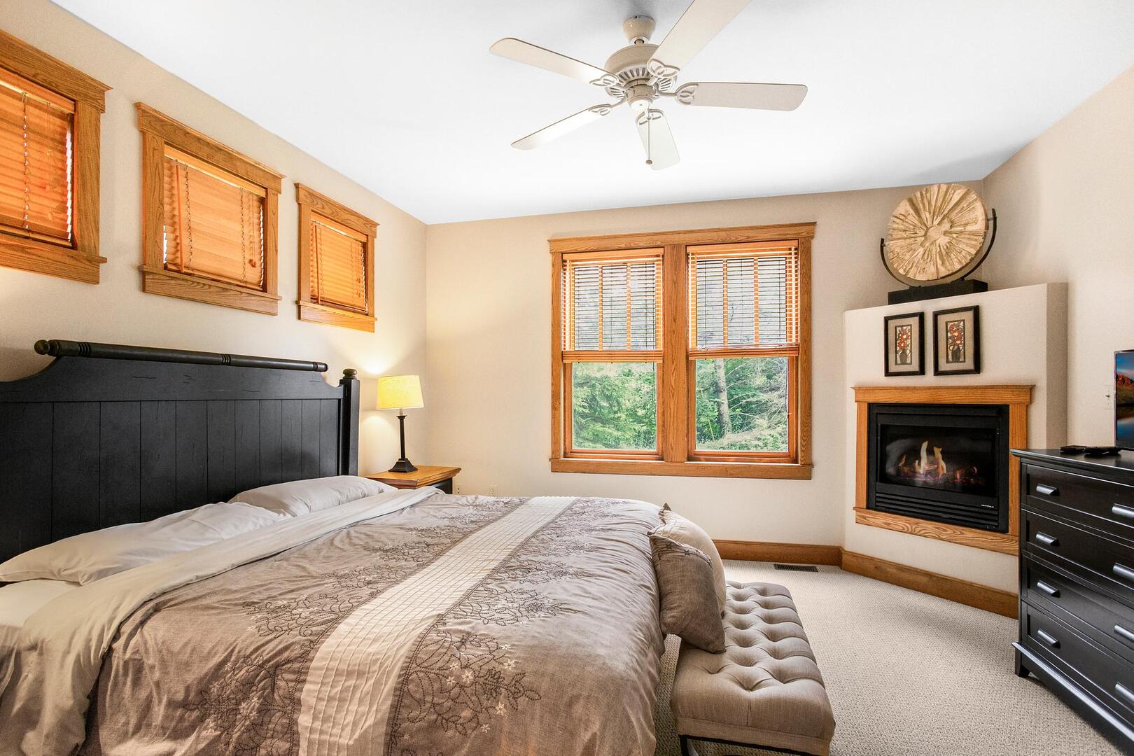 Master BR - king with fireplace