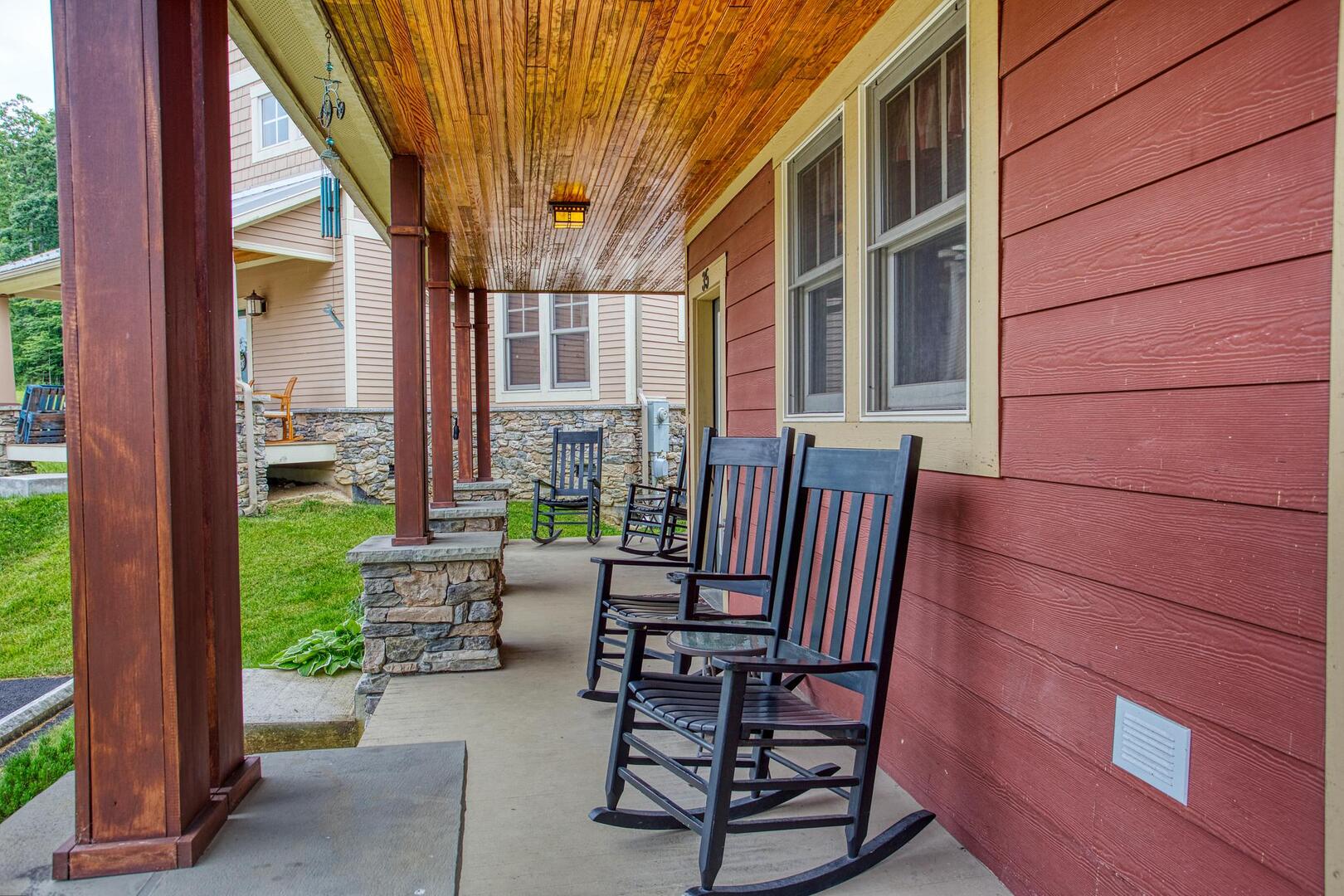 Front Porch with rockers
