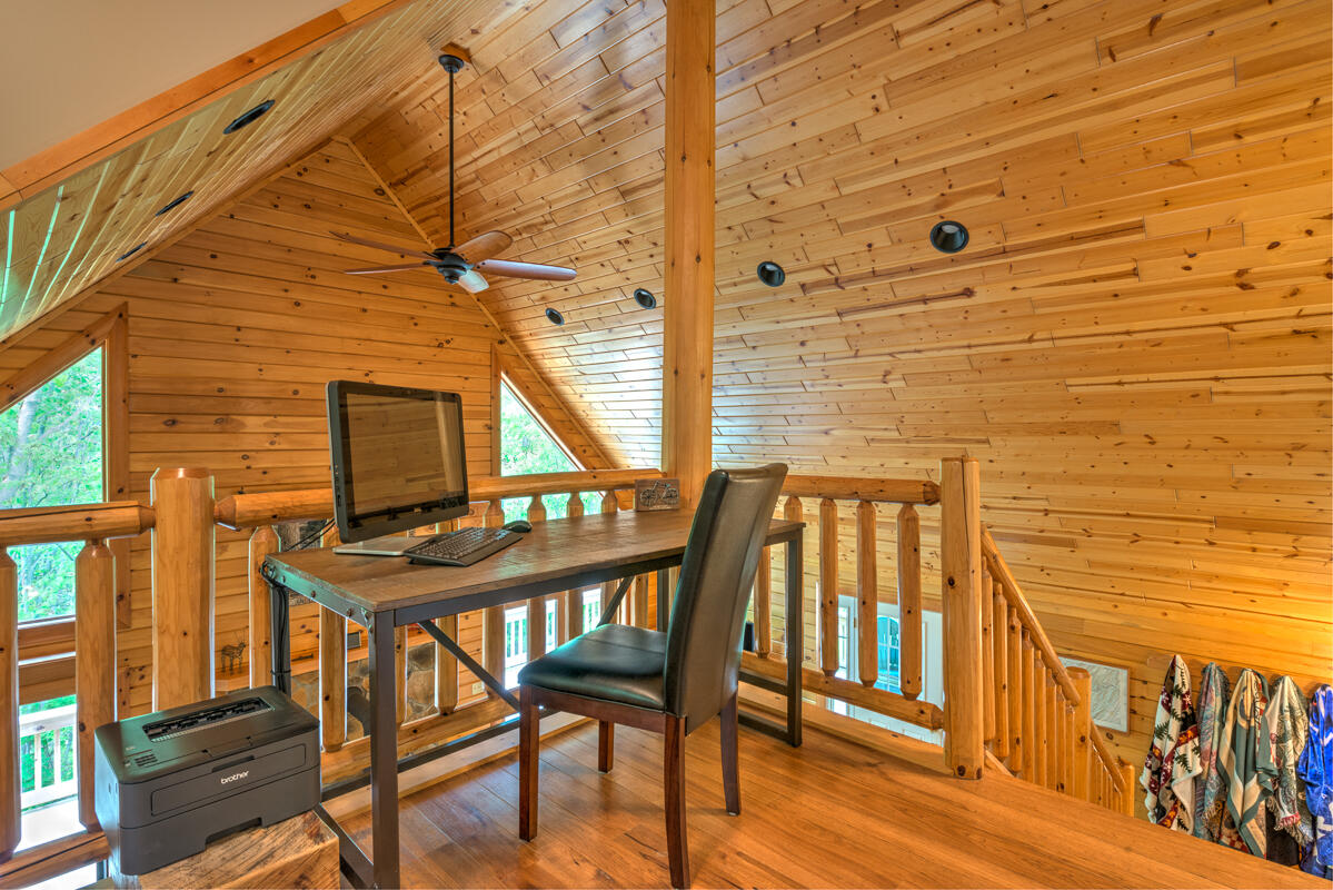 loft work desk.