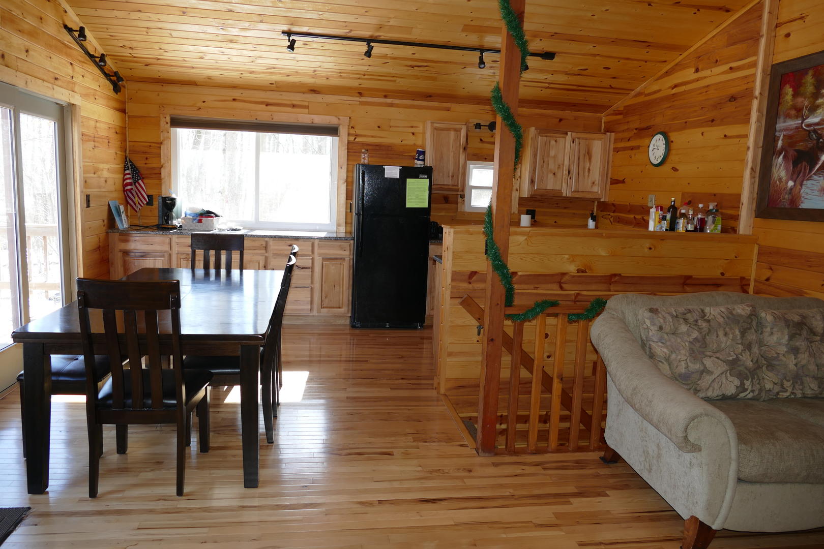 Open concept kitchen/dining & living room