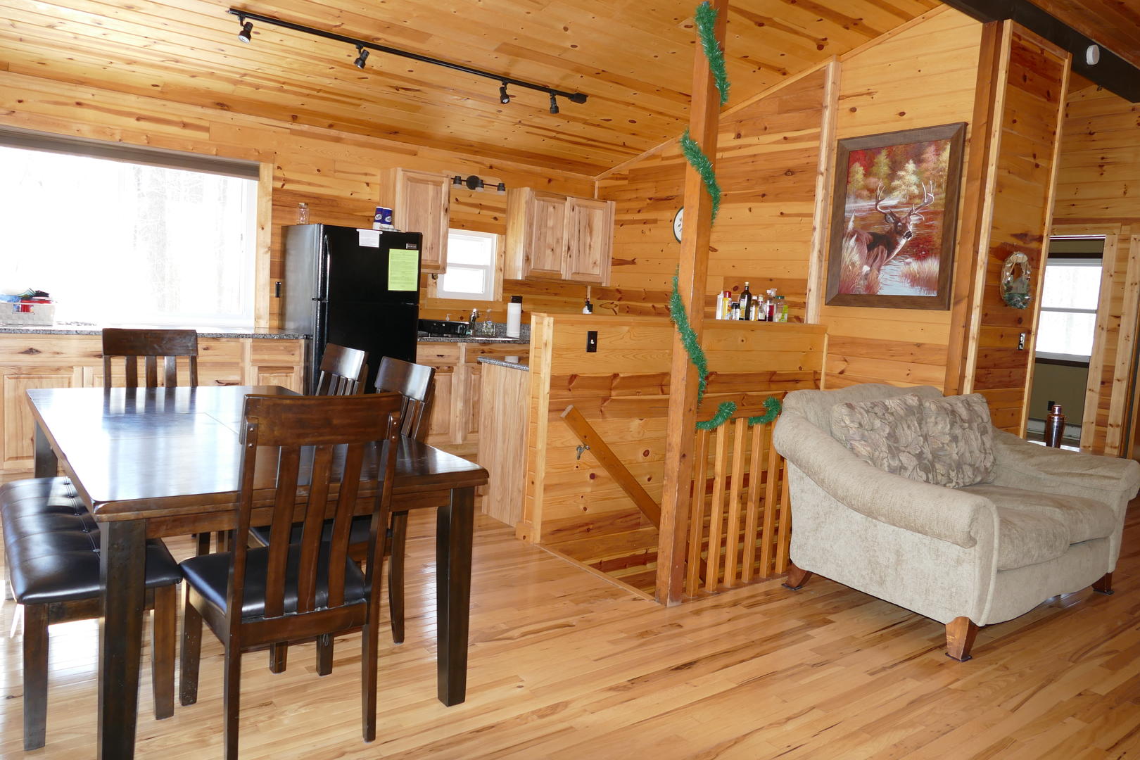 Upper level kitchen/dining living room