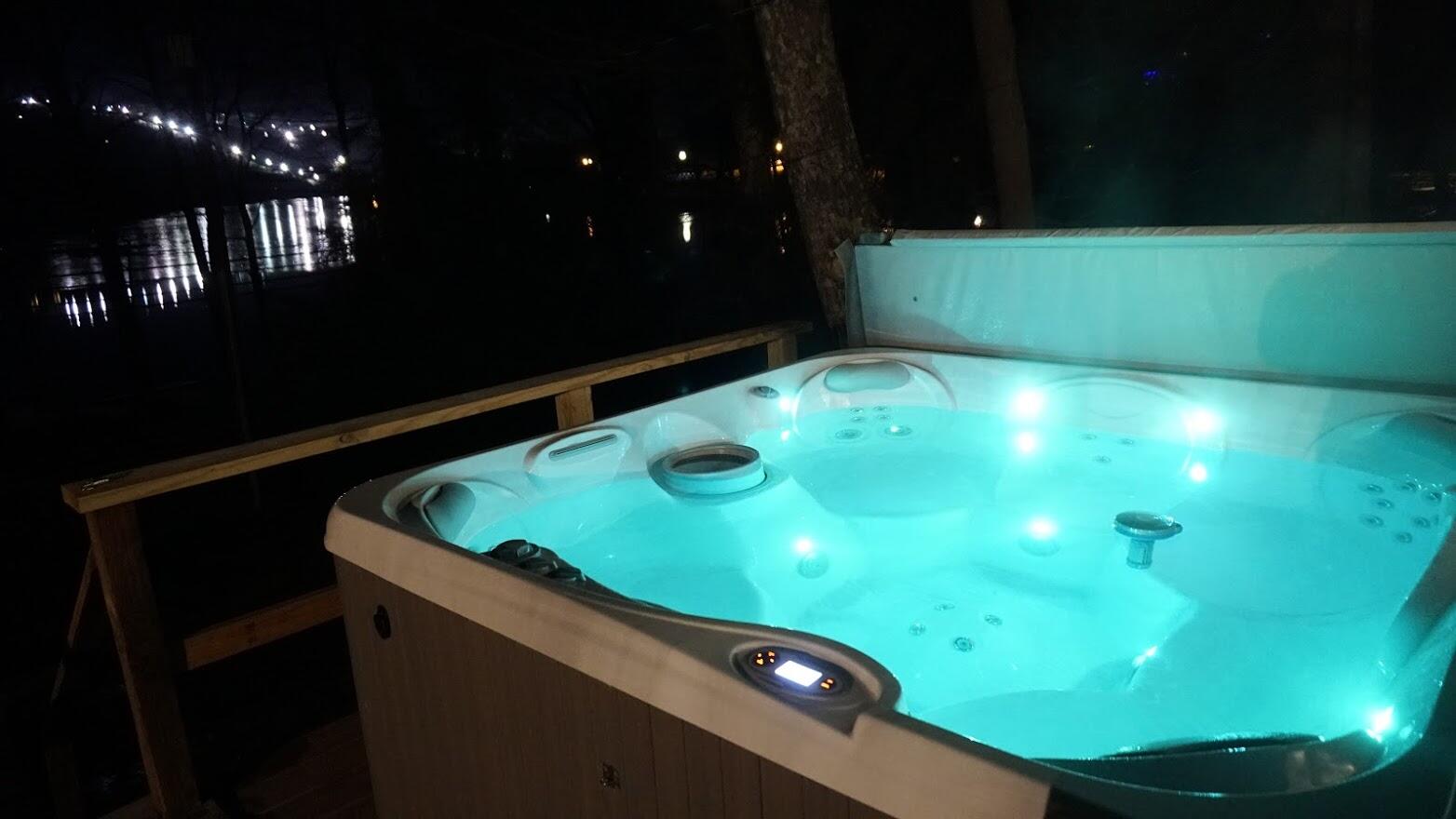 Chill in the hot tub at night, WISP and DCL