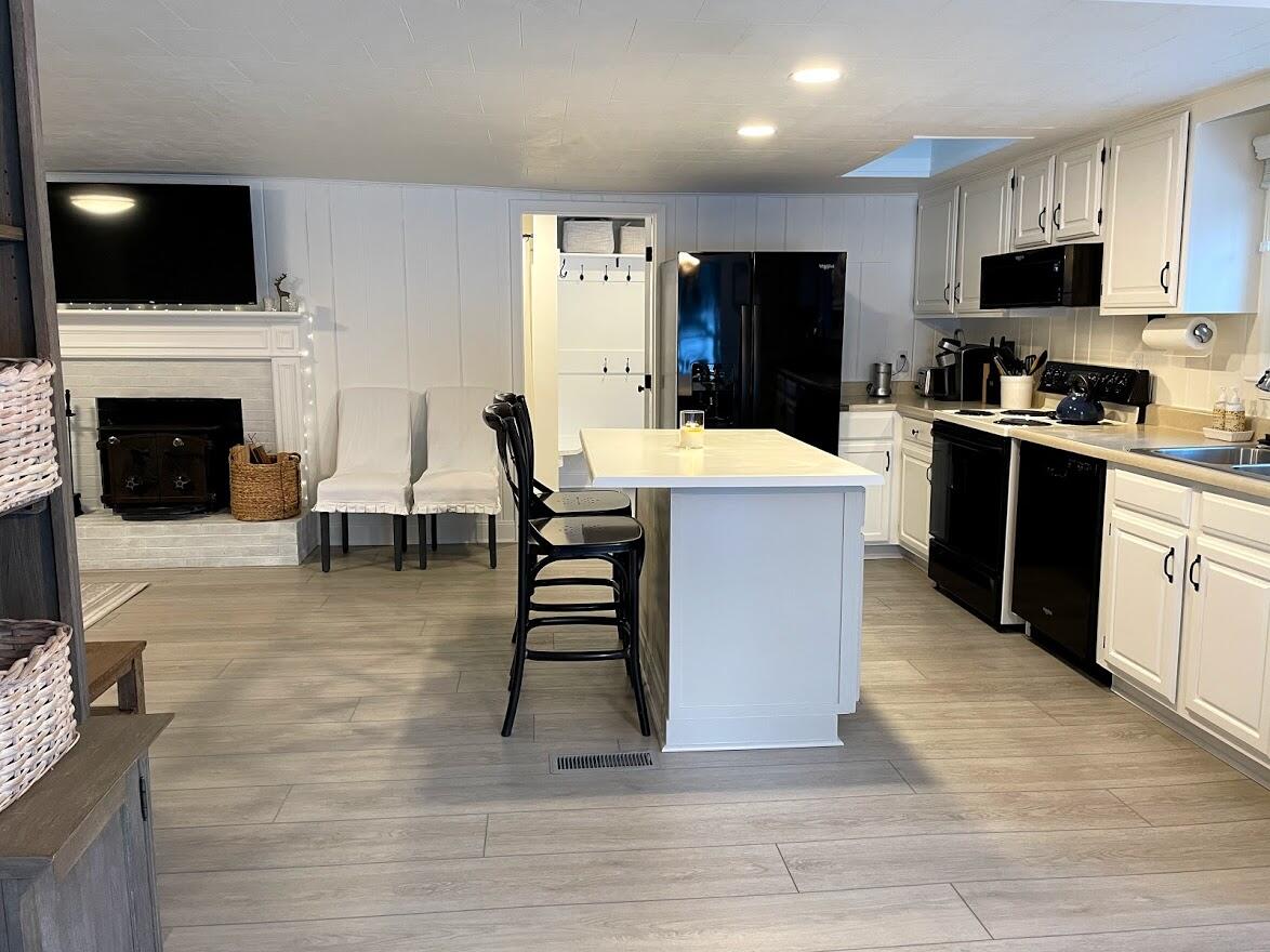 Kitchen from the dining table