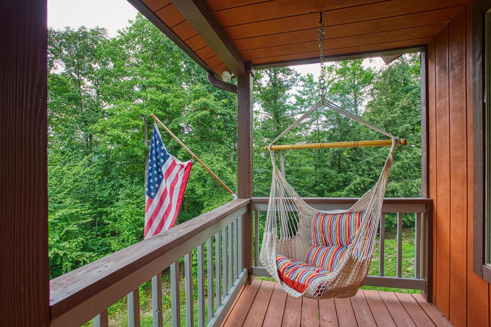 front porch hammock