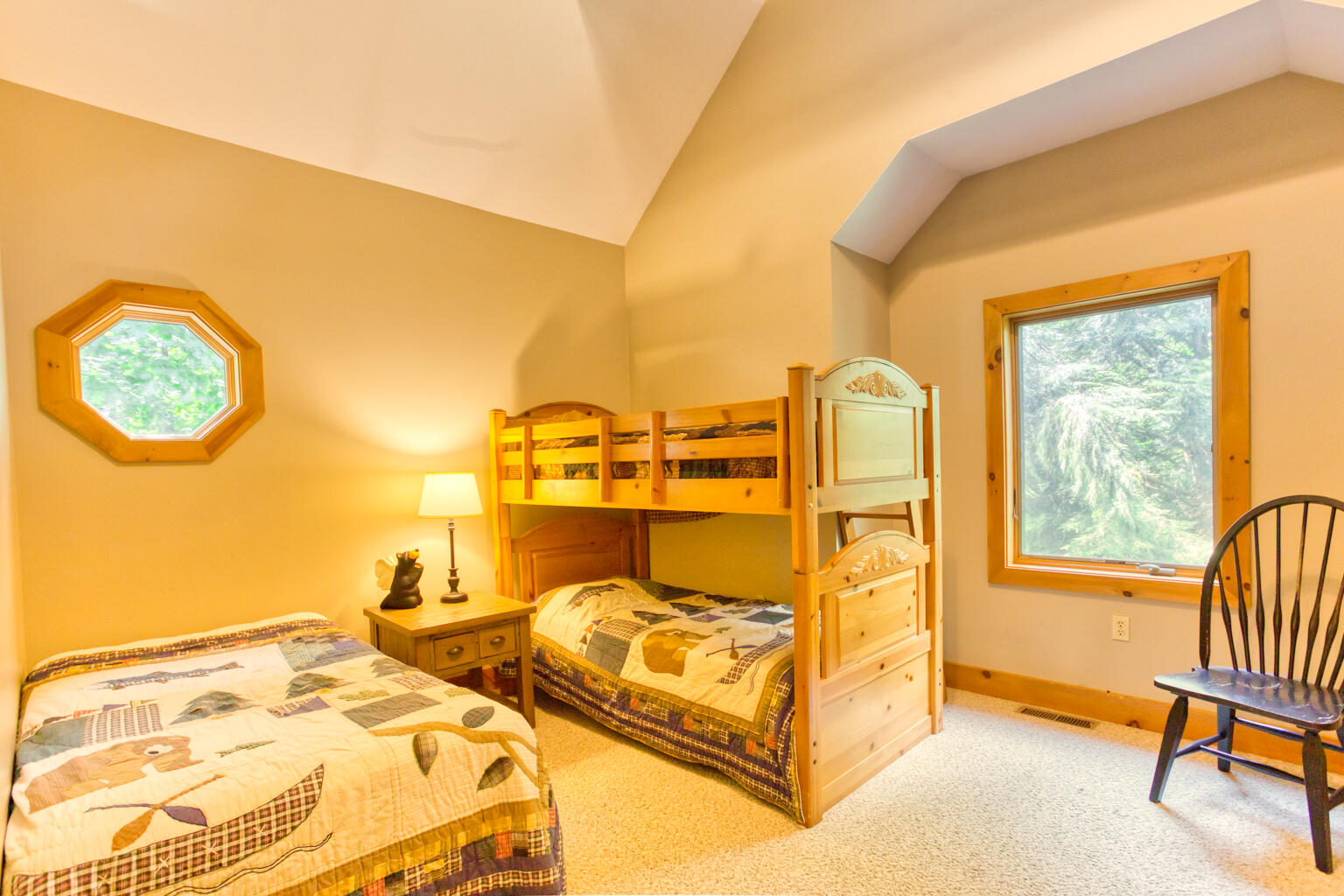 Bedroom 4 - bunk room. Upper level