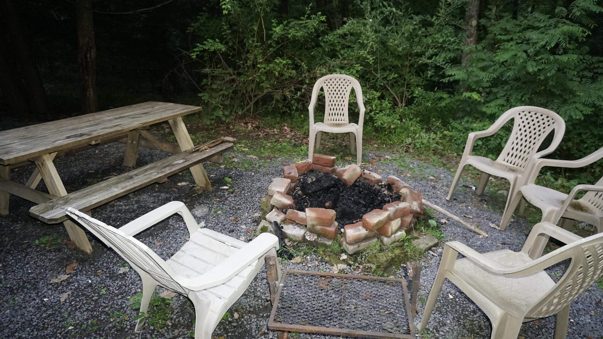 Firepit with seating