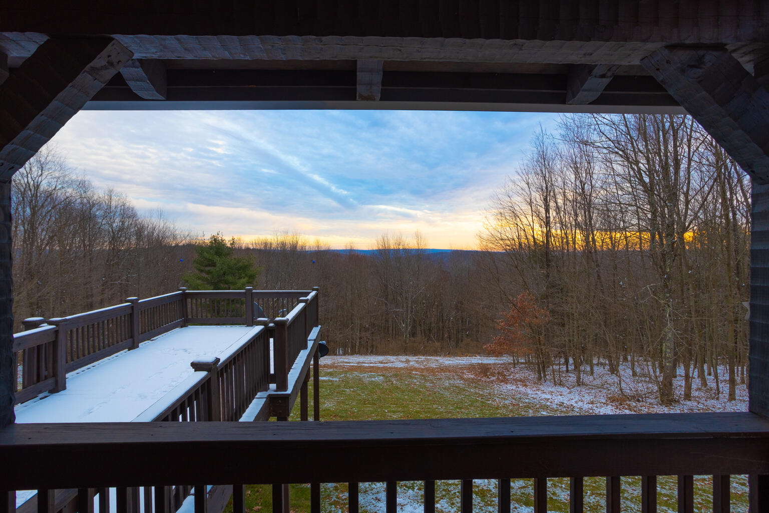 views from porch - winter