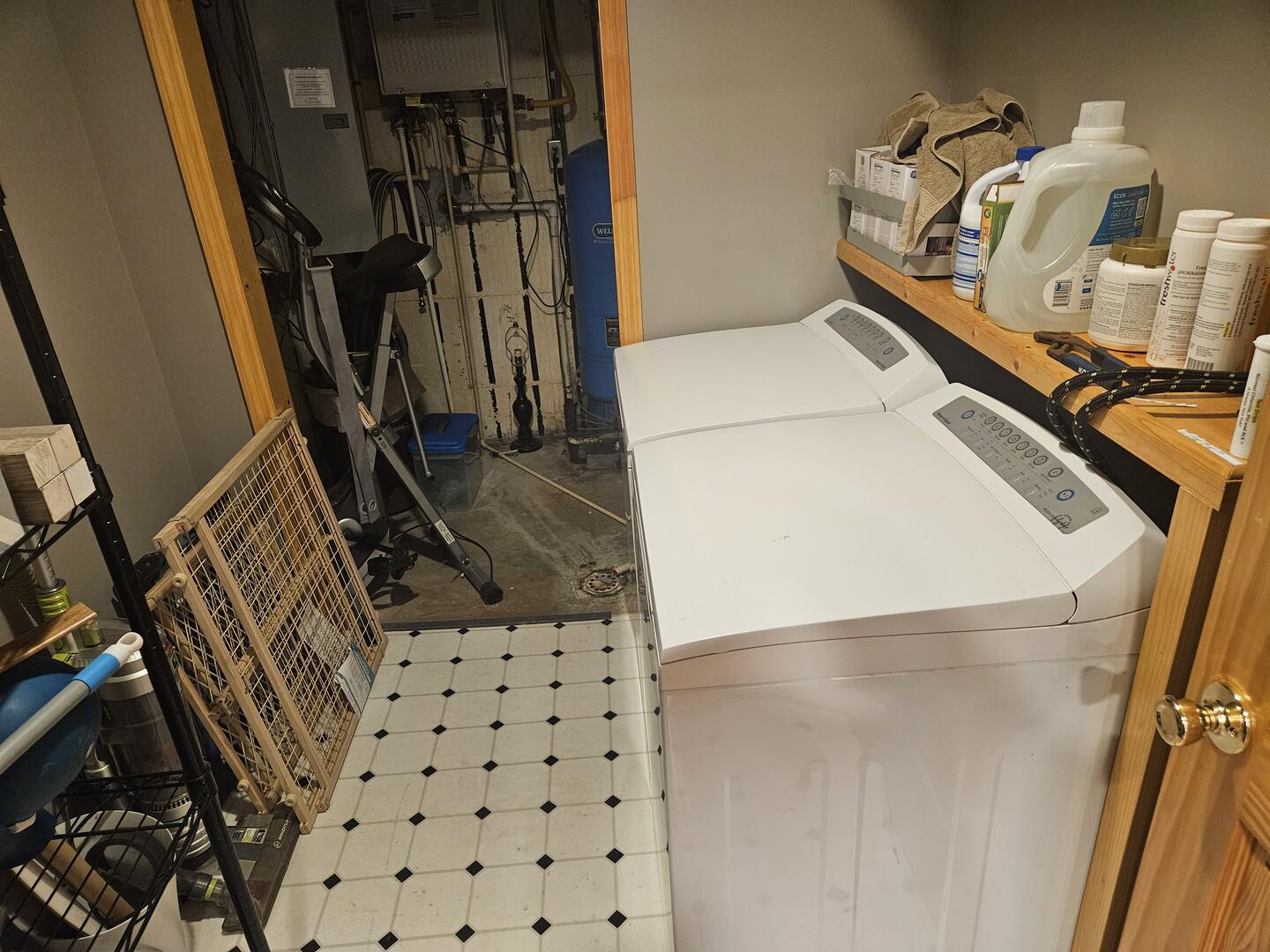 Laundry area - lower level