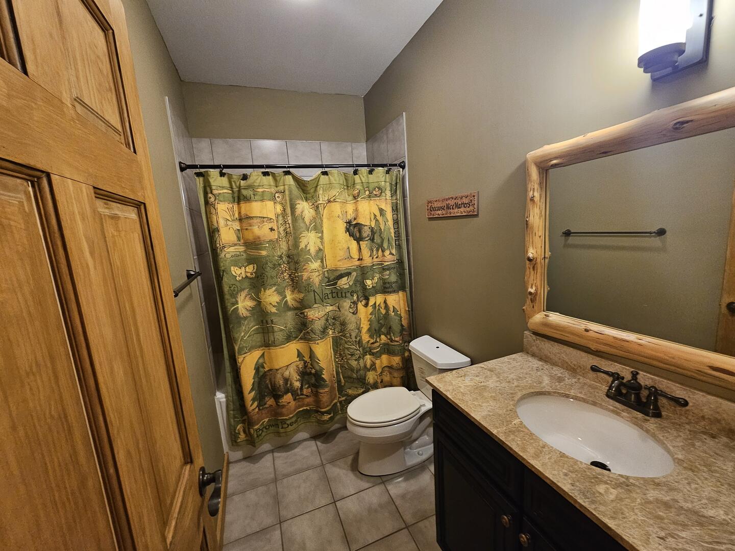 Hallway Bath lower level