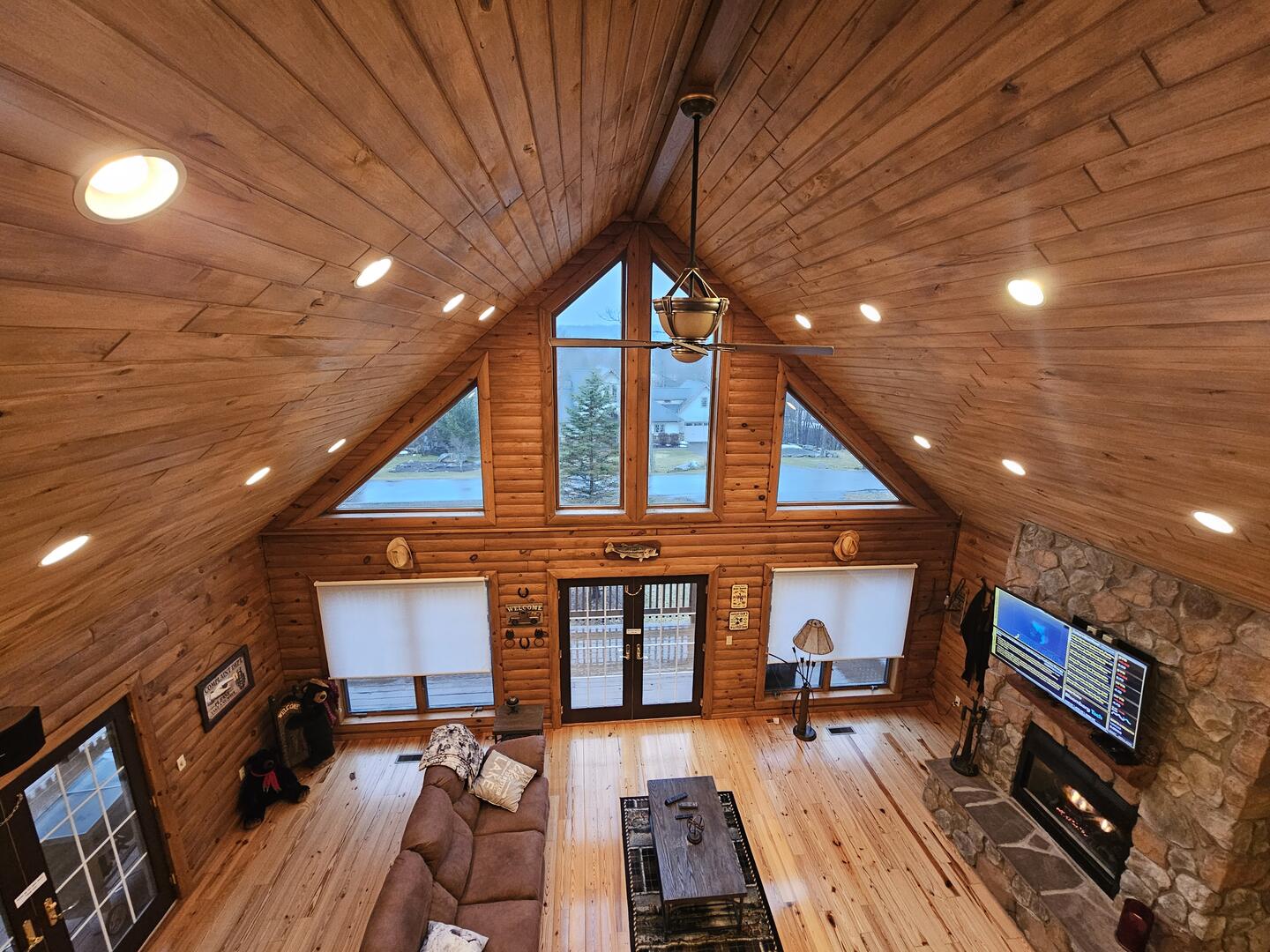 View of Great Room from loft