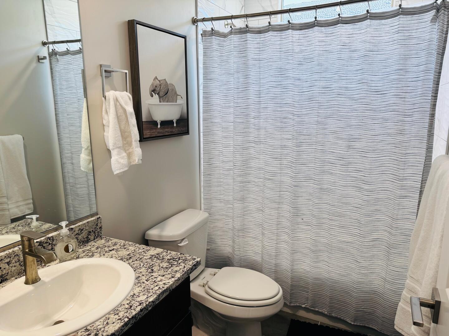 Guest Bathroom in Hallway