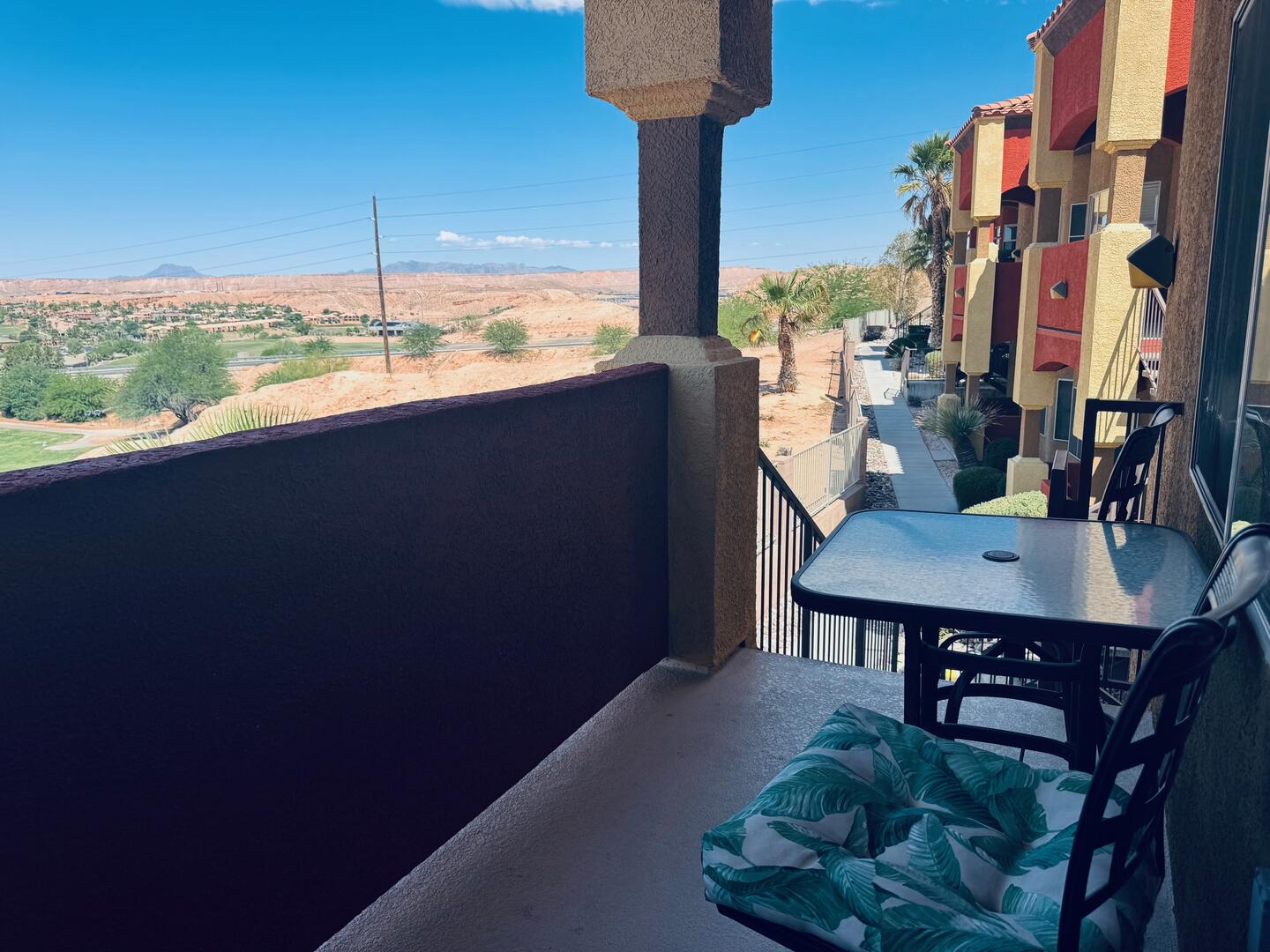 Private Patio with VIEW