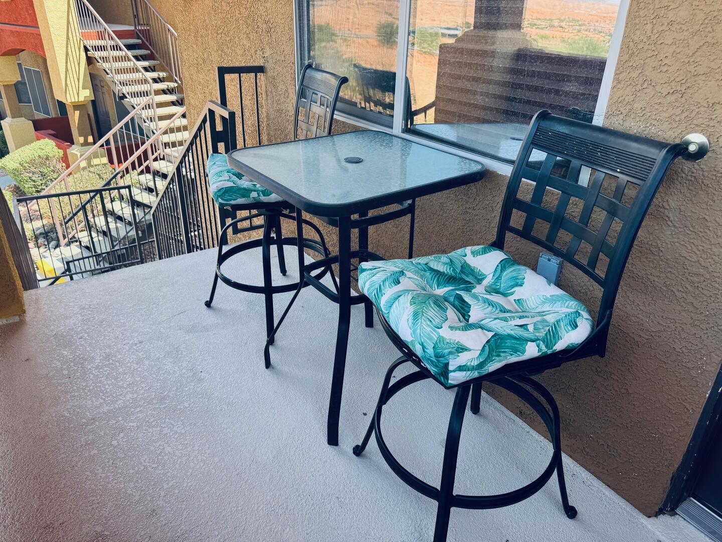 Private Patio with VIEW