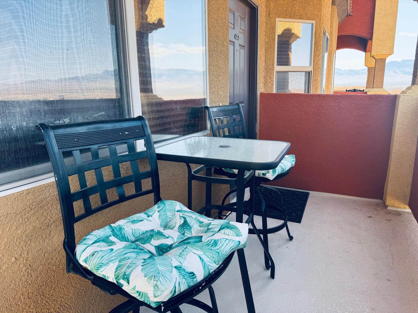 Private Patio with VIEW