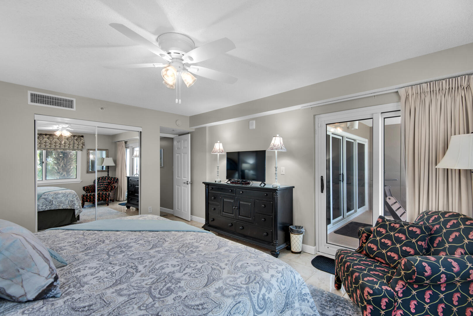Master Bedroom w/Private Entrance to Balcony