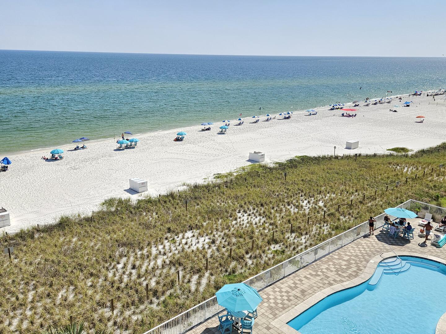 View from Private Balcony Tower 3 Pool