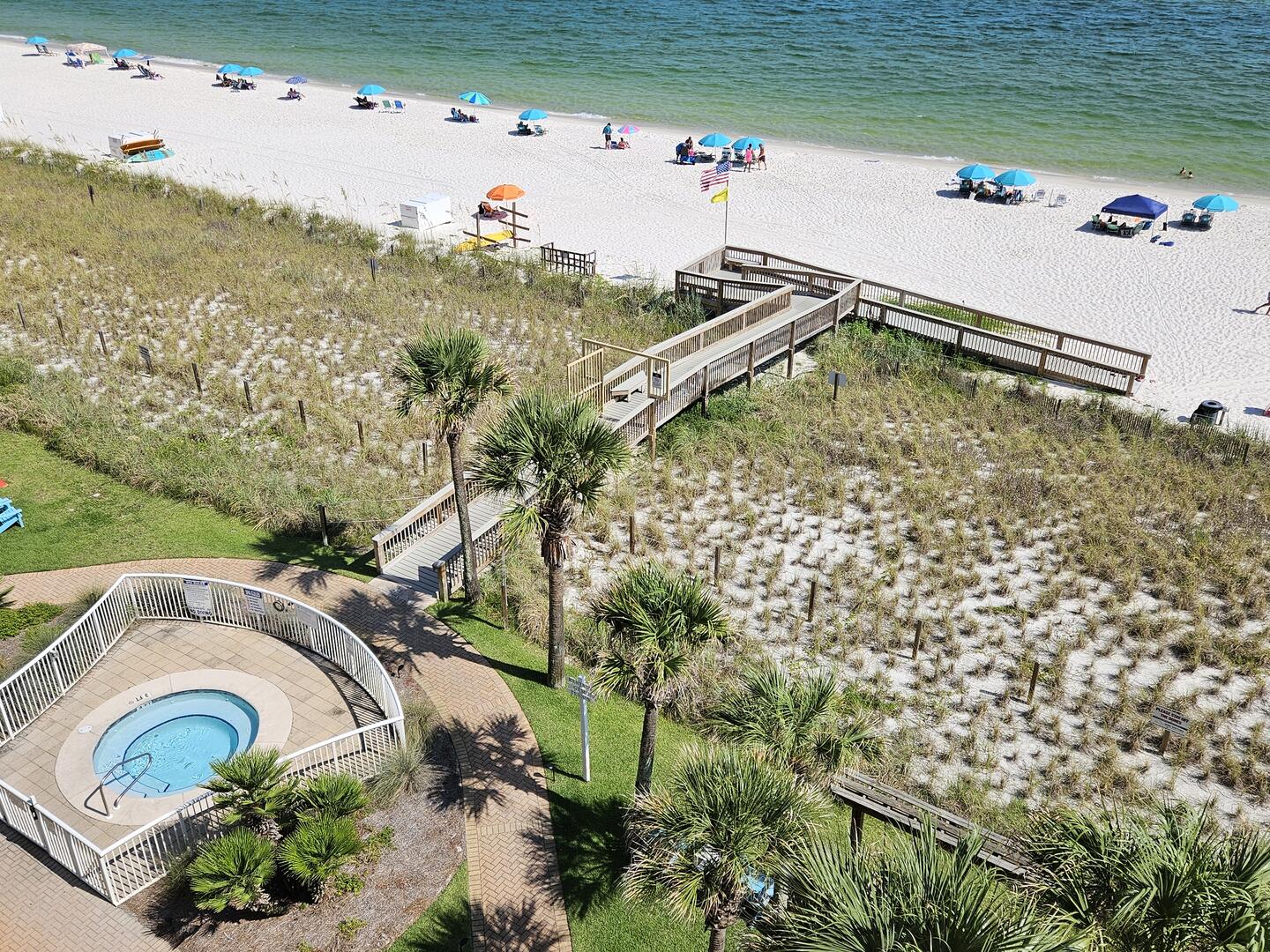 View from Private Balcony Hot Tub