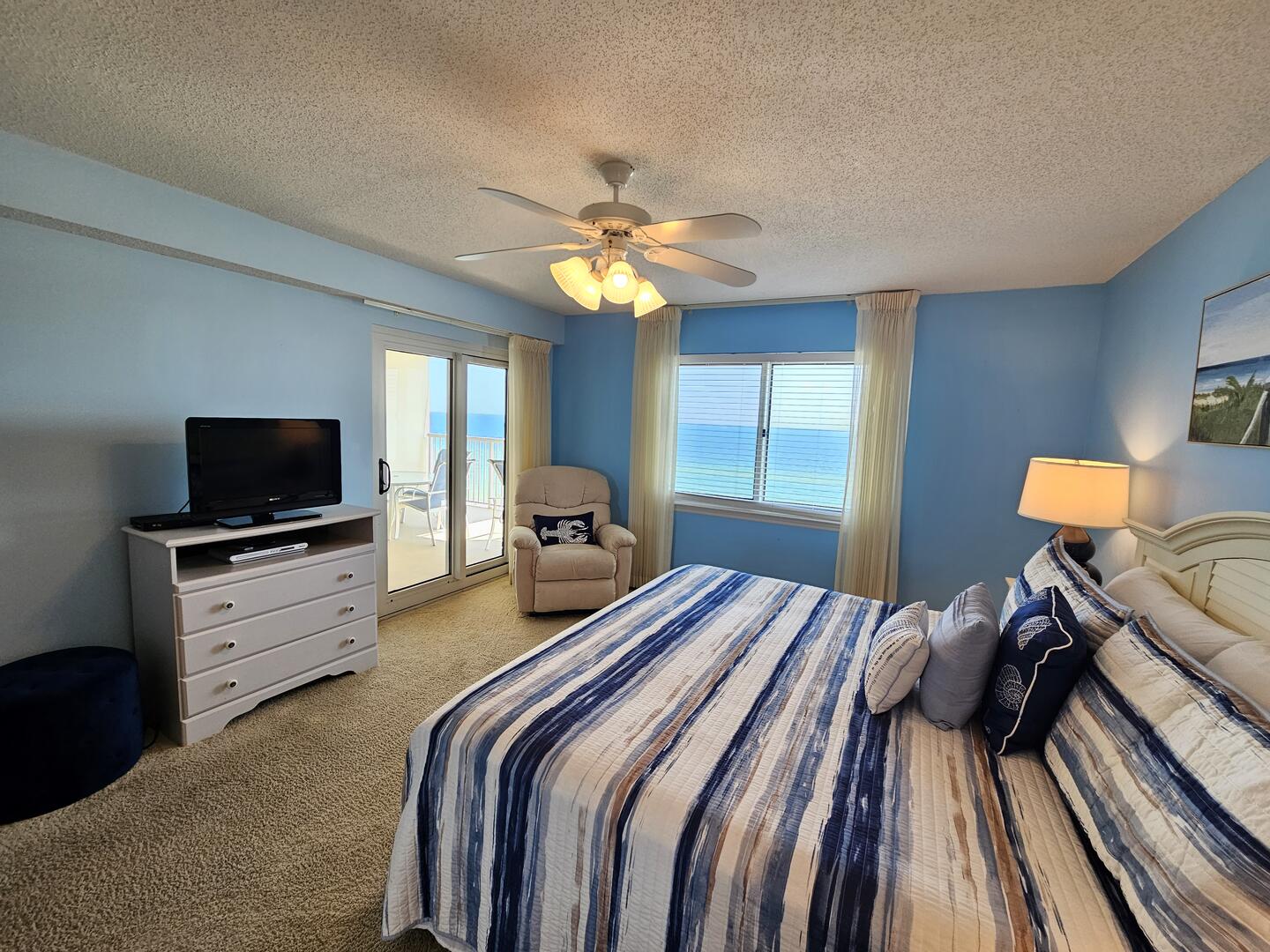 Master Bedroom w/Private Entrance to Balcony