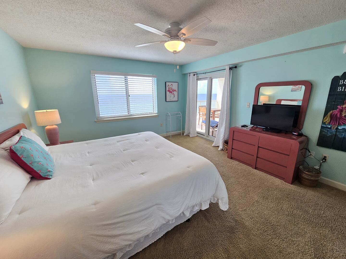 Master Bedroom w/Private Entrance to Balcony