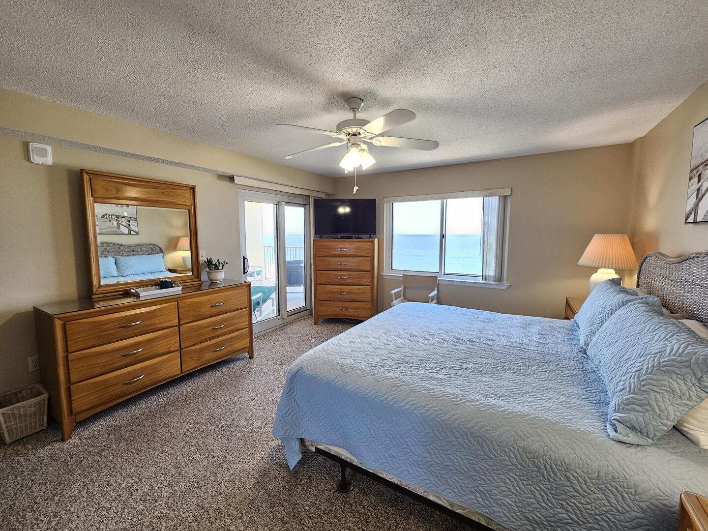 Master Bedroom w/Private Entrance to Balcony
