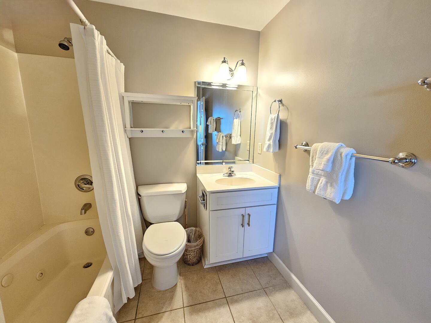 Master Bathroom w/Jetted Tub/Shower Combo