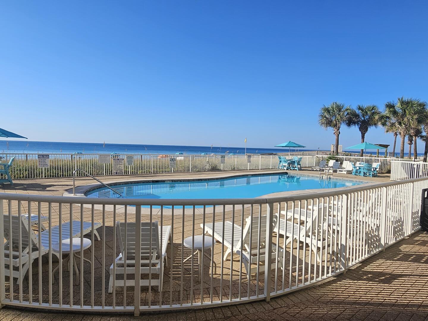 Tower 2 Pool, Steps from Your Patio