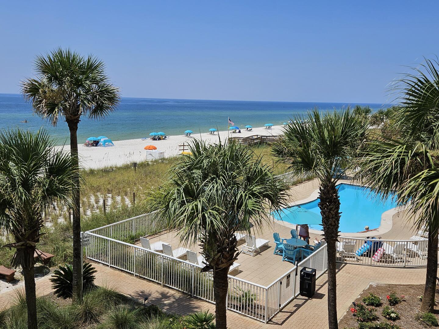 View from Private Balcony/Tower 2 Pool