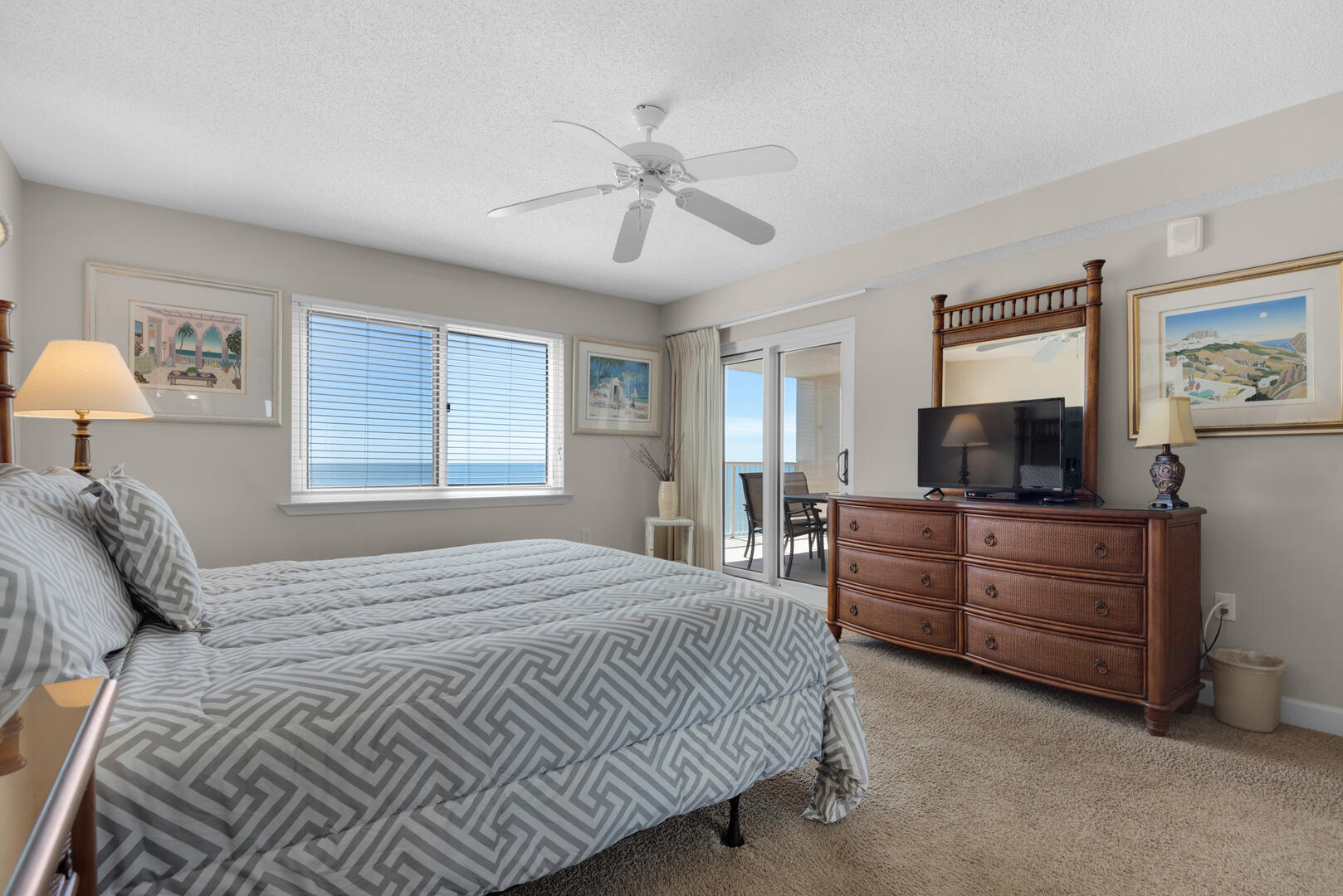 Master Bedroom w/Private Entrance to Balcony