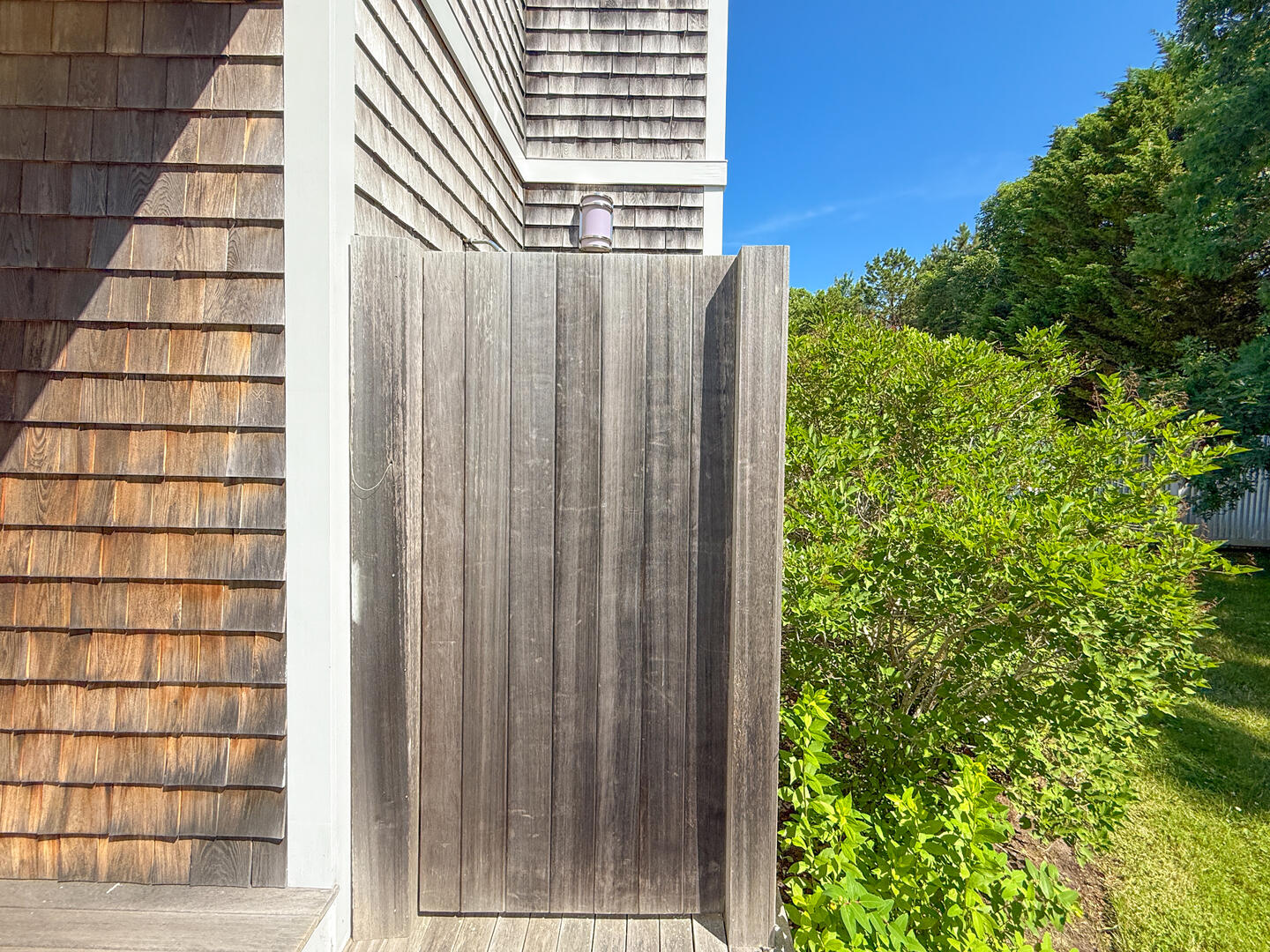 Enclosed Outdoor Shower