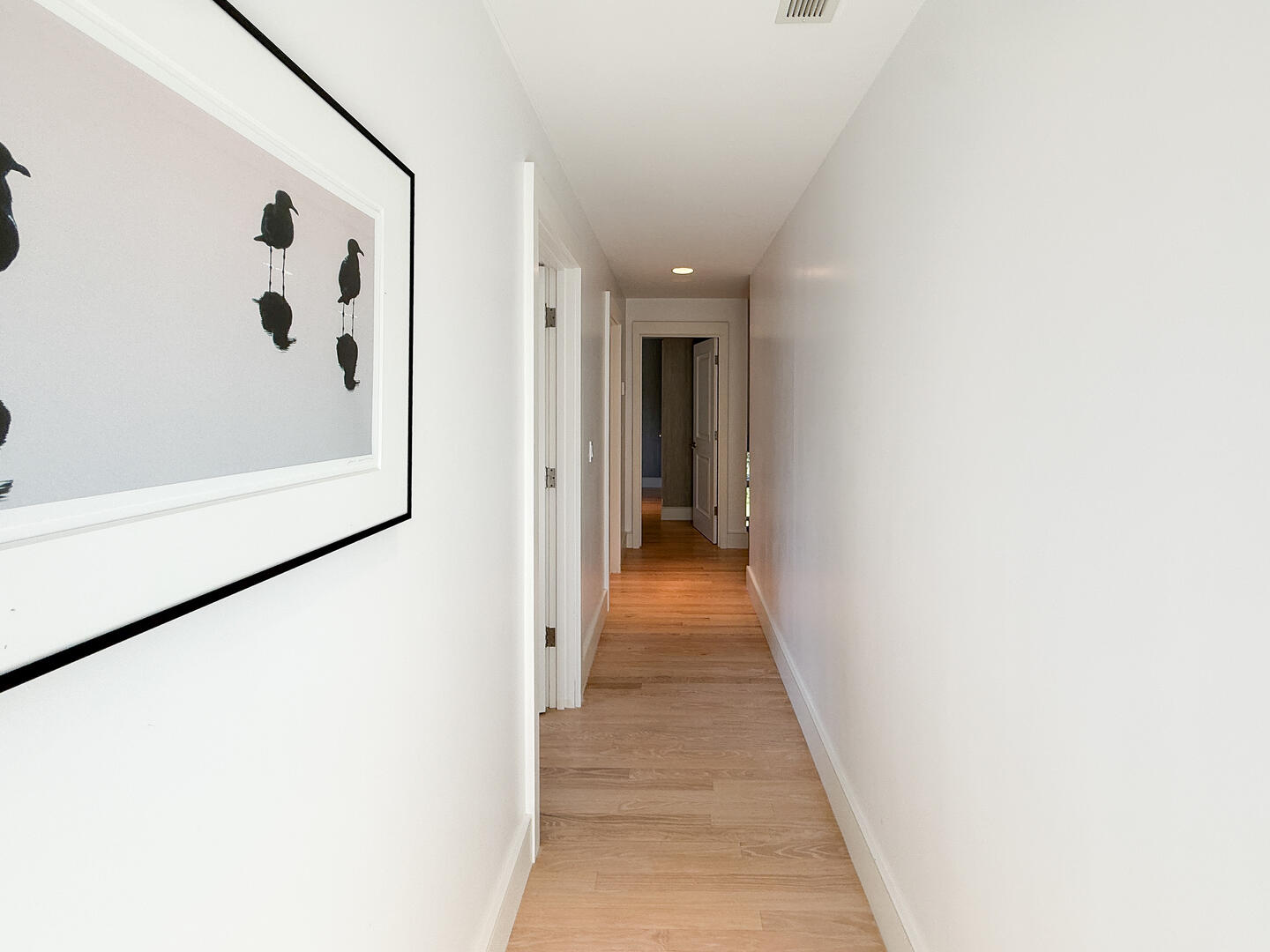 Hallway from the deck to the other bedrooms