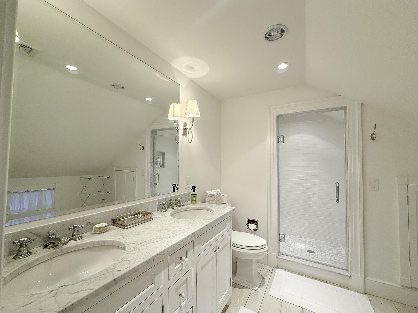 Hall Bath with Shower Stall, Second Floor