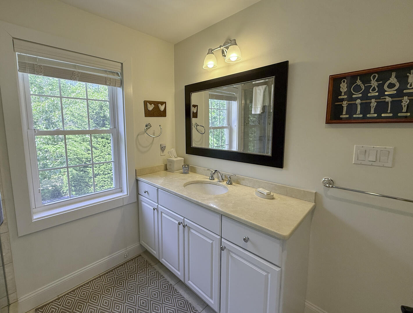 BR2 Adjoining/Hall Bath with Shower Stall, Second Floor