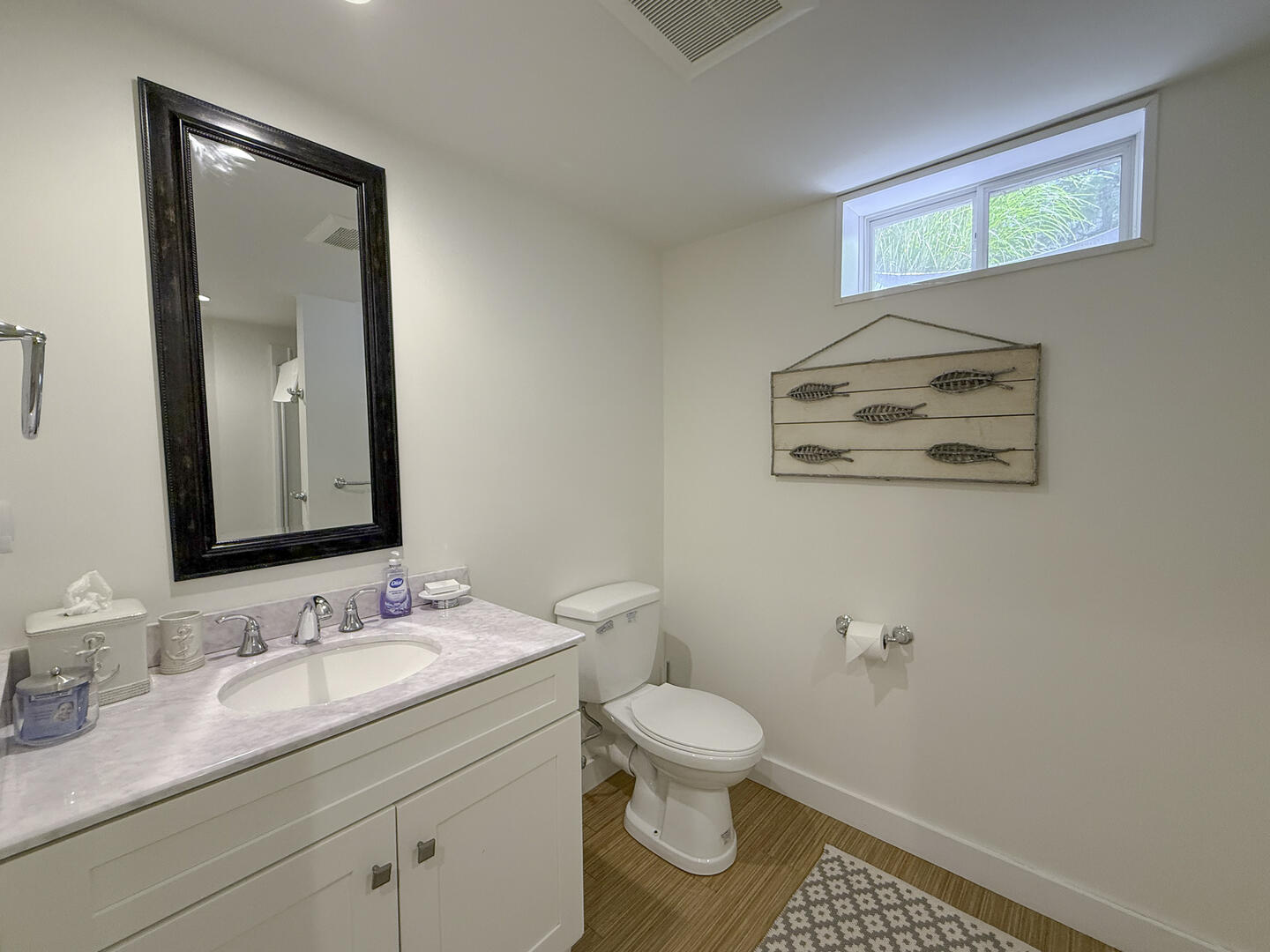 Hall Bath with Shower Stall, Lower Level