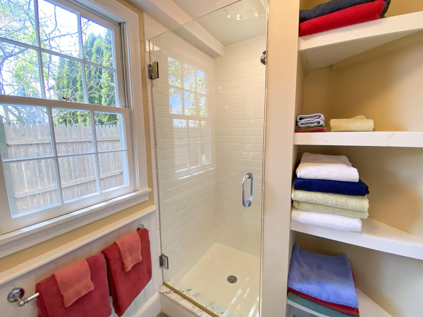 Hall Bath with Shower Stall, First Floor