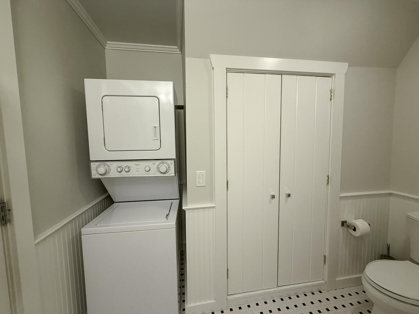 Laundry Area in the Hall Bath, Guest Apartment