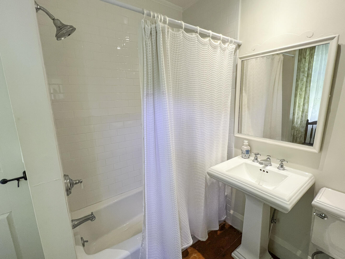 Hall Bath with Tub Shower Combo, First Floor