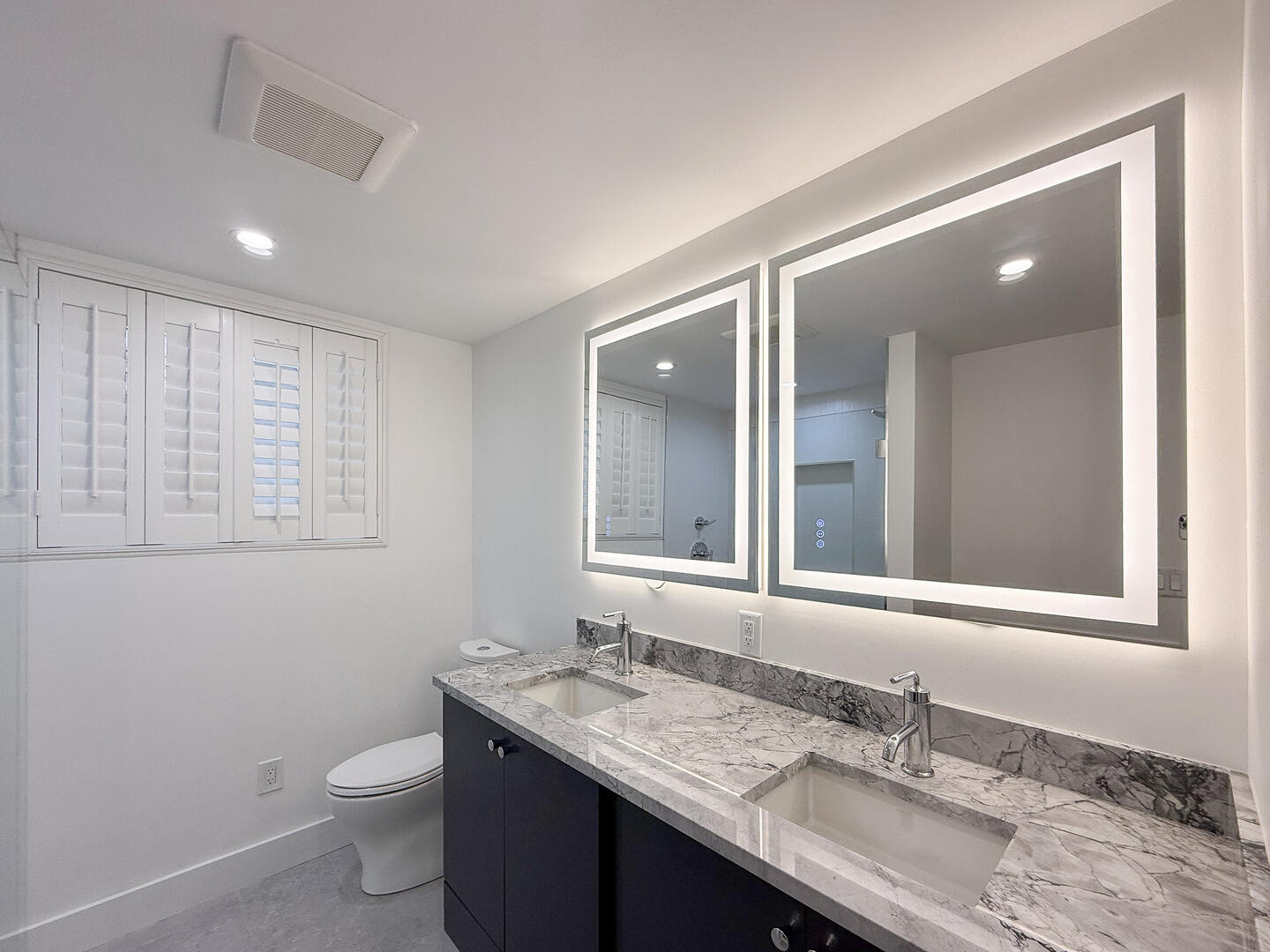 Hall Bath with a Shower Stall, Lower Level