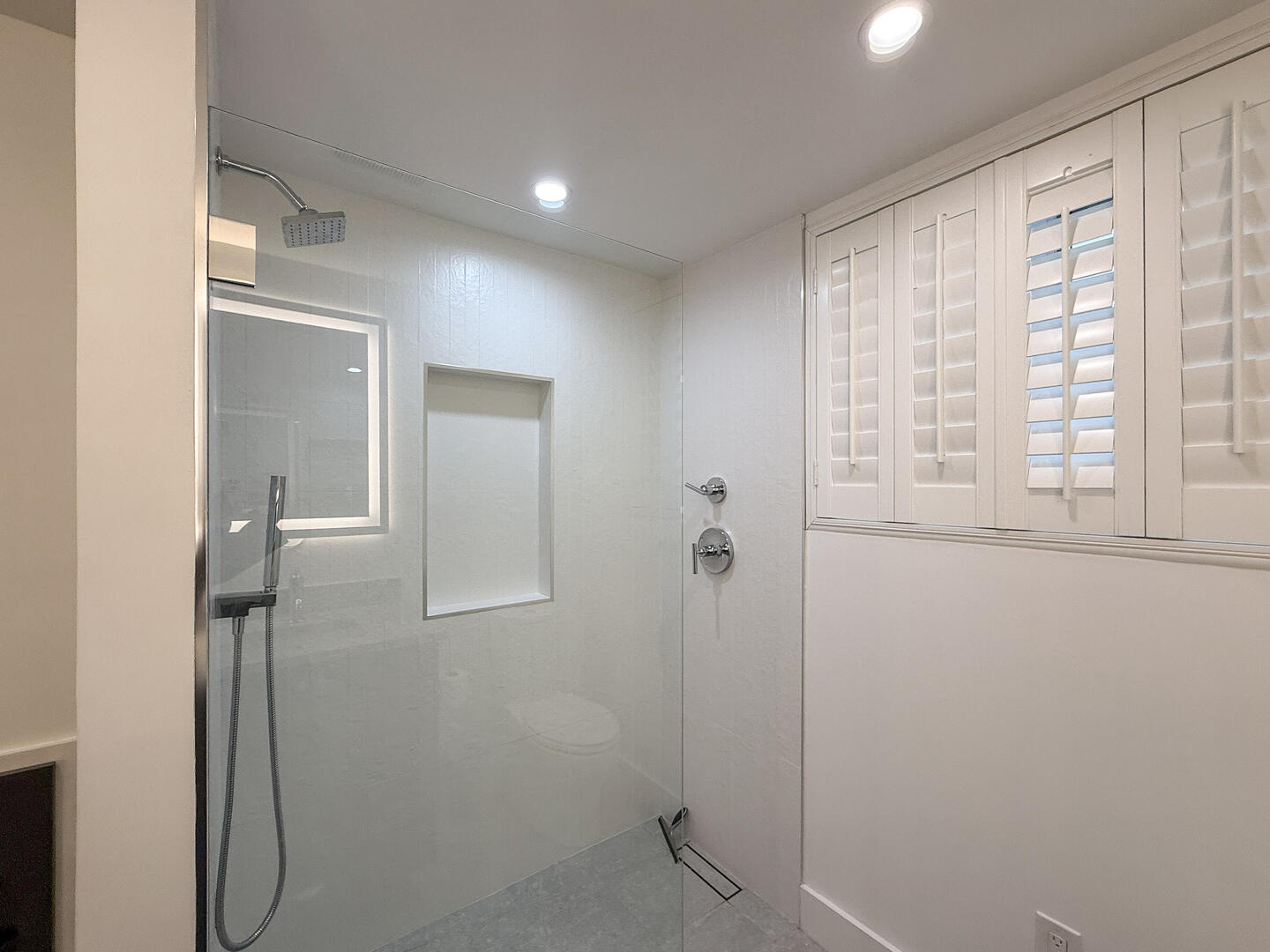 Hall Bath with a Shower Stall, Lower Level