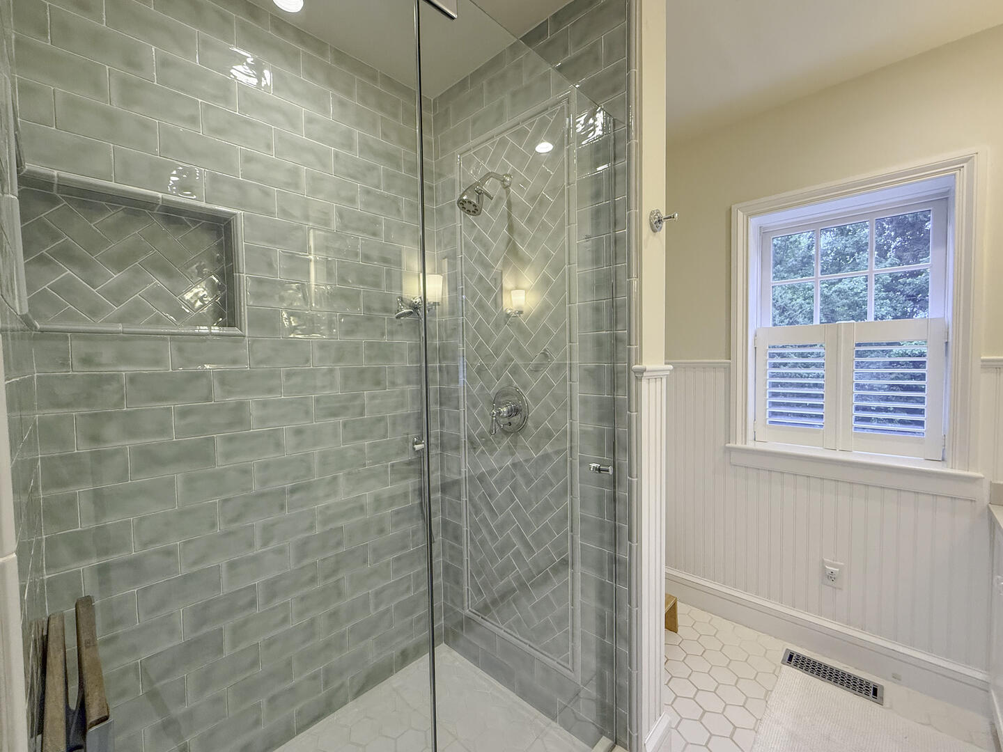 Hall Bath with Shower Stall, First Floor