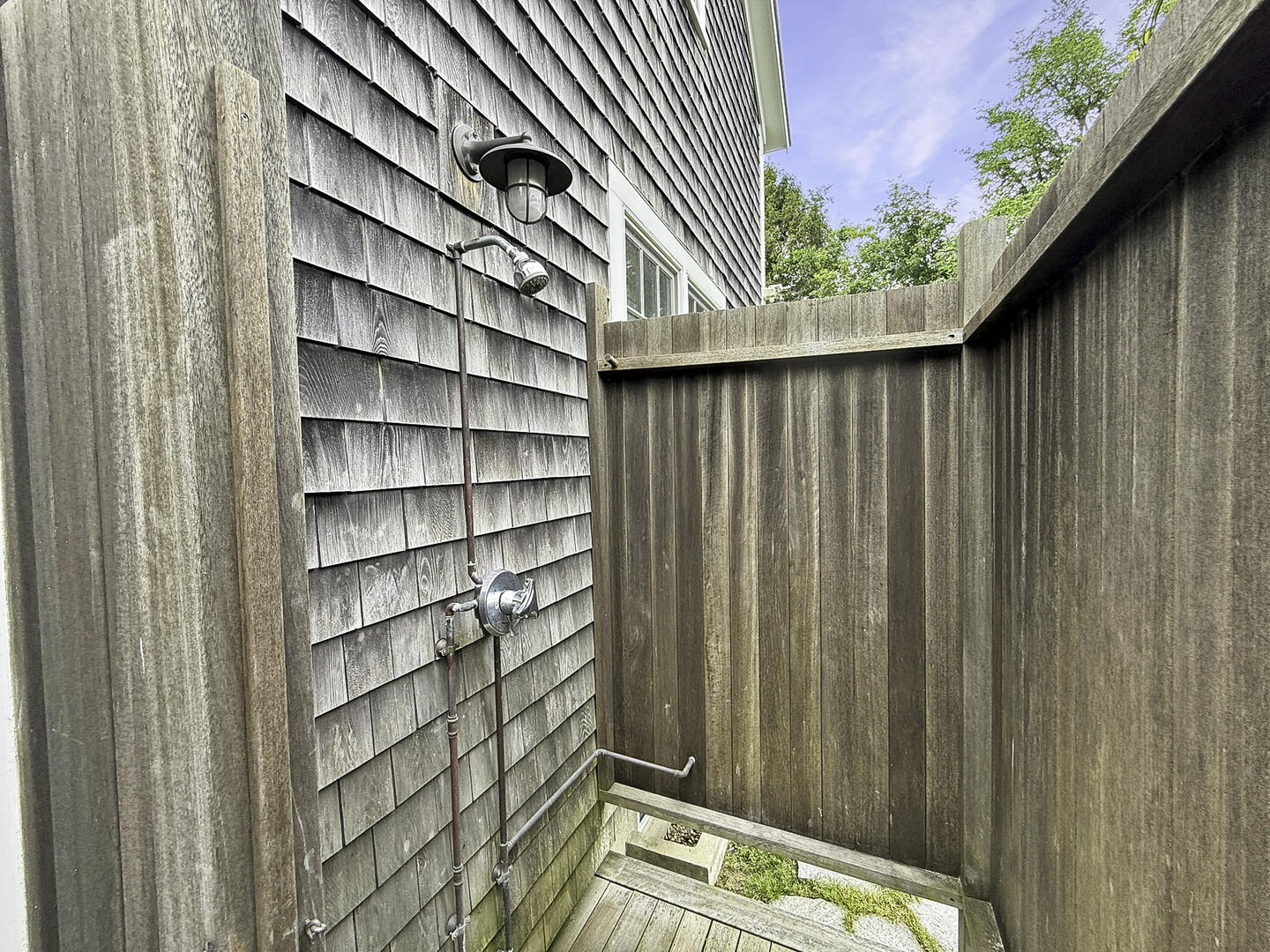 Enclosed Outdoor Shower