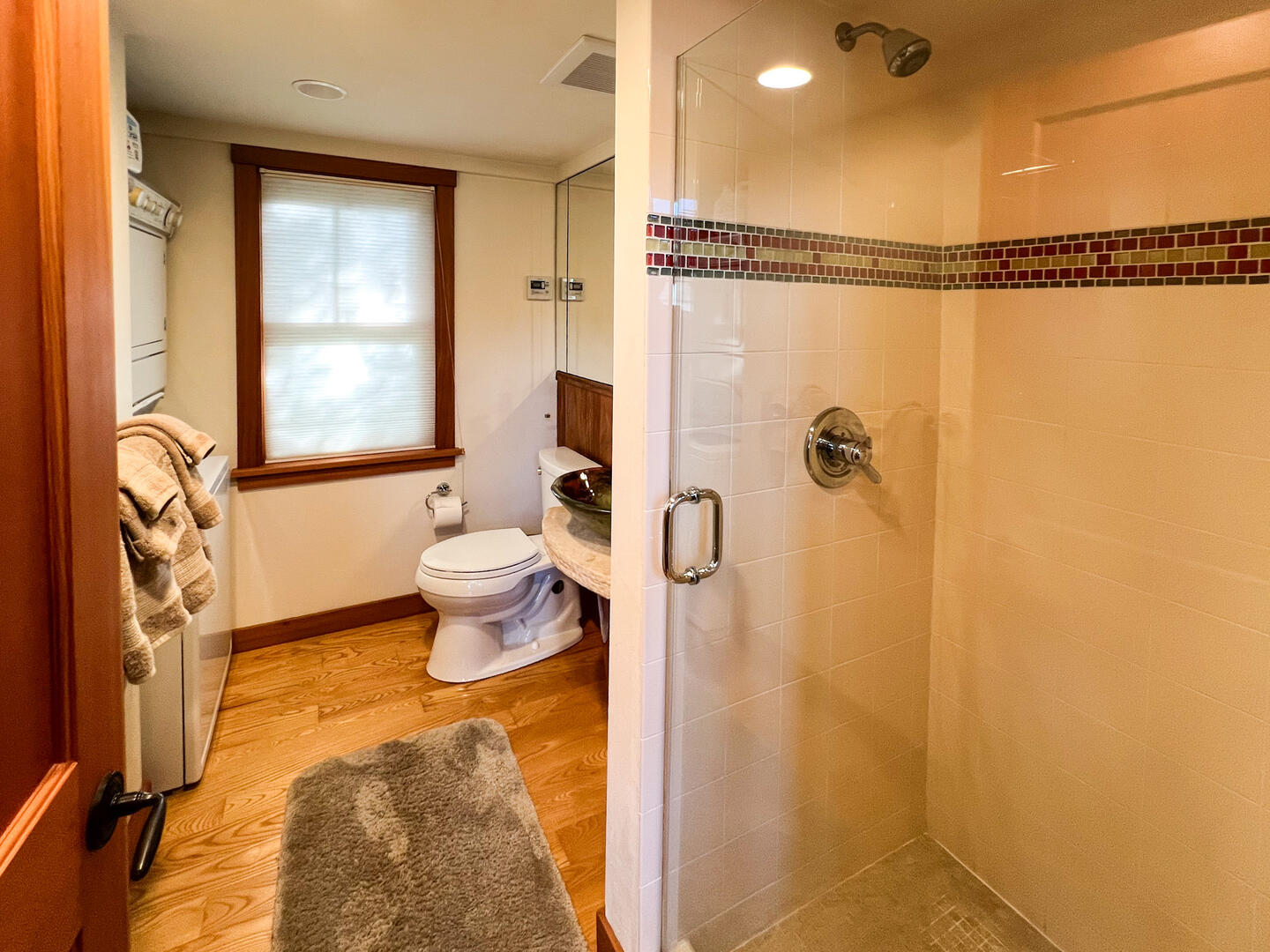 Hall Bath with a Shower Stall, Main Level