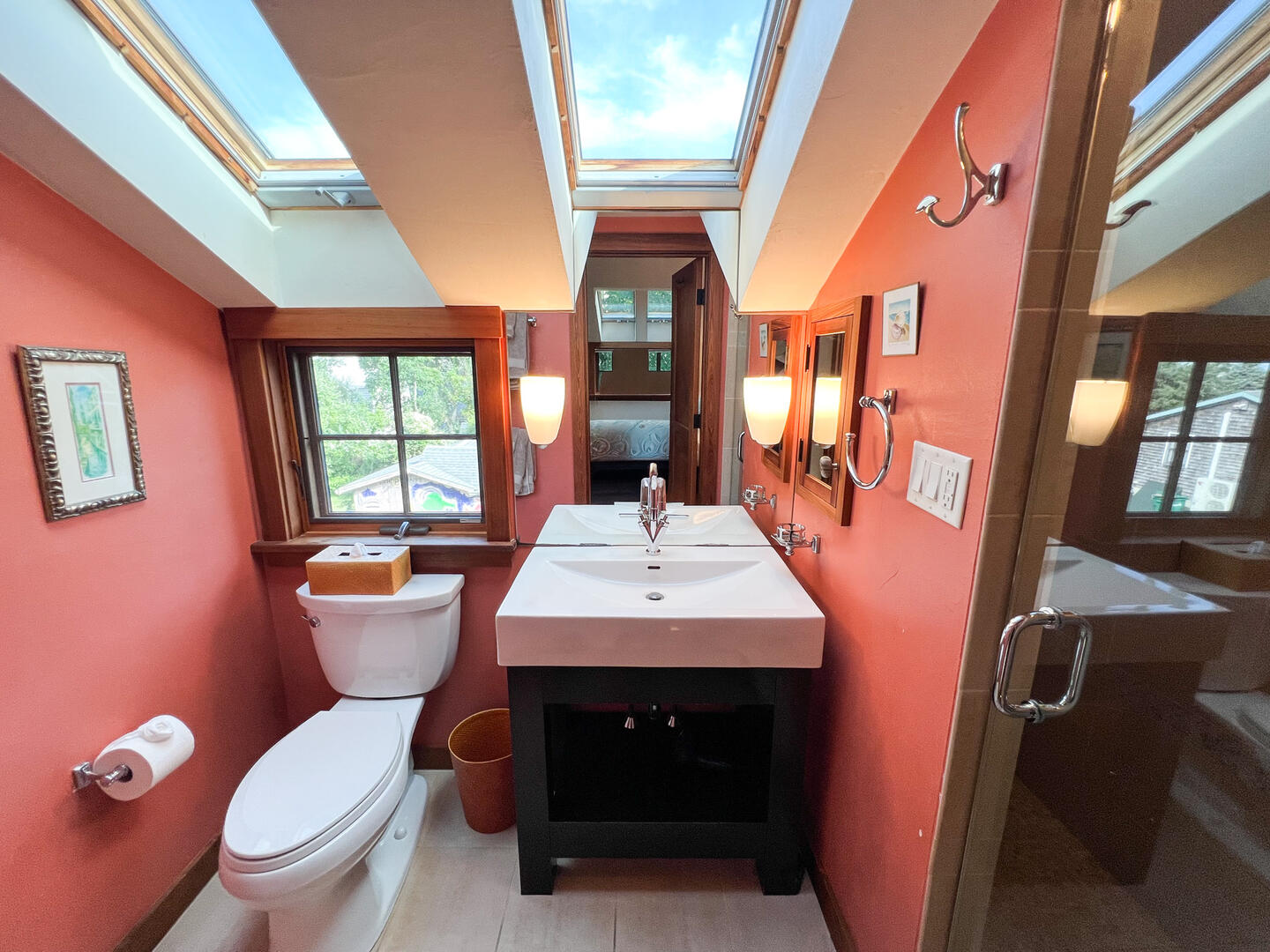 BR2 Queen En Suite with a Shower Stall, Second Floor