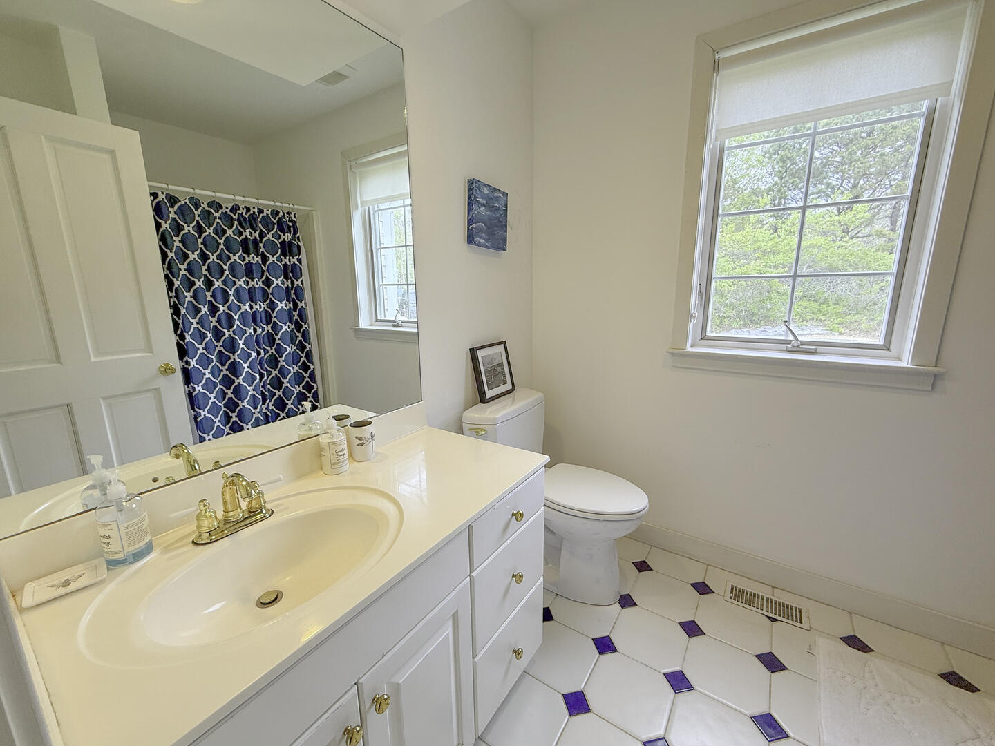 Hall Bath with Shower Stall, First Floor