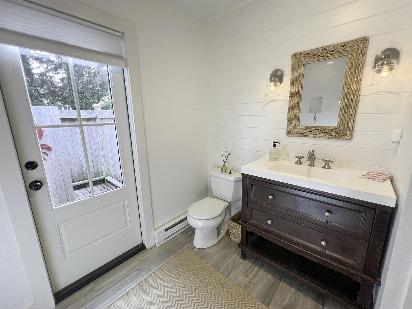Hall Bath with Tub Shower Combo, First Floor